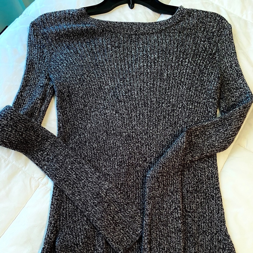 Long black with white thick top